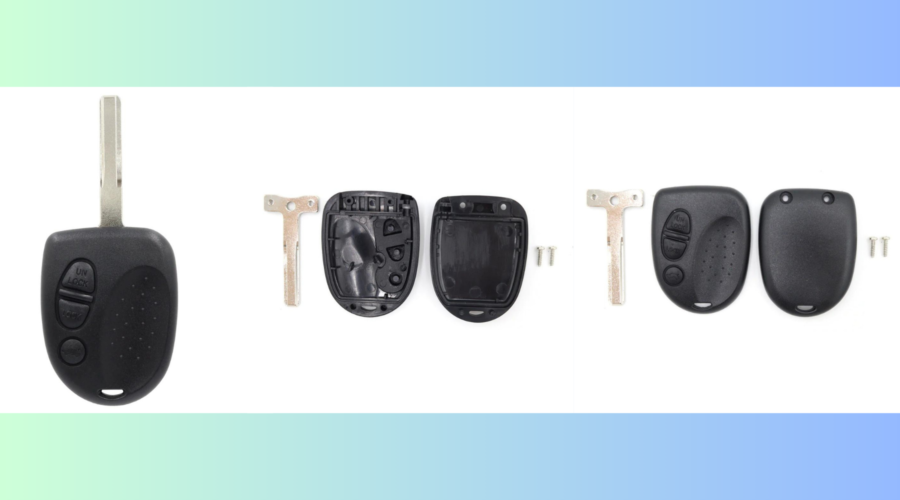 Holden Commodore 2 Button Remote Case/Shell – VS VX VY VZ WH – With Uncut Key – New