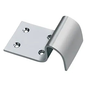 Swing Gate Fitting - Gate Stop, Surface Mount, Low Profile Zinc Plated