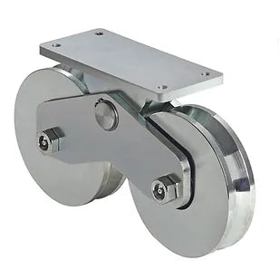 Sliding Gate Fitting - Gate Twin Wheel, 120mm Diameter, 1200Kg Rating, 20mm Track | Remote Pro