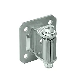 Swing Gate Fitting - Pintle Hinge With Wing And Plate, Bolt On, 200Kg Zinc Plated | Remote Pro