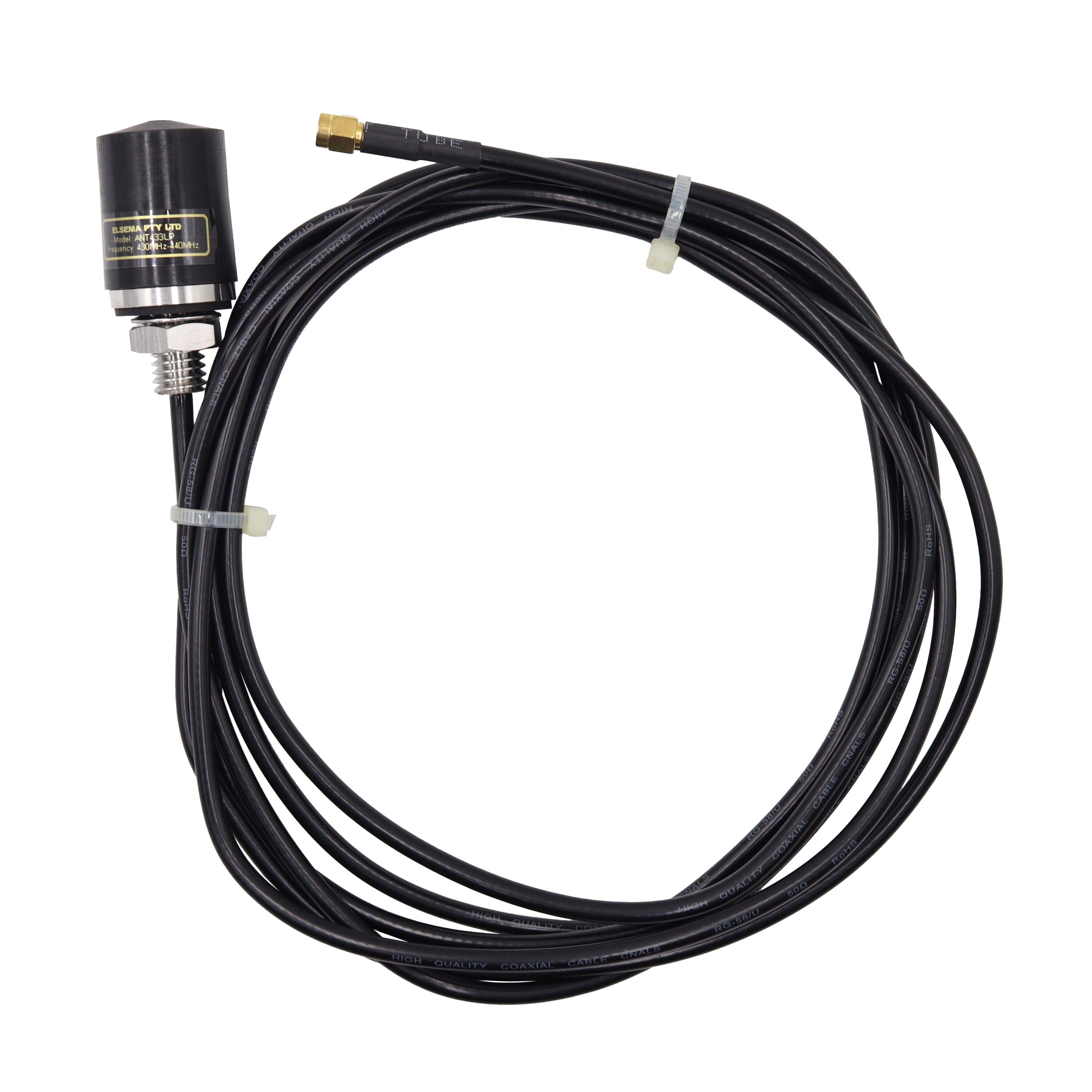 Genuine Elsema 40mm Antenna 433MHz 3.6M Coaxial with SMA | Remote Pro