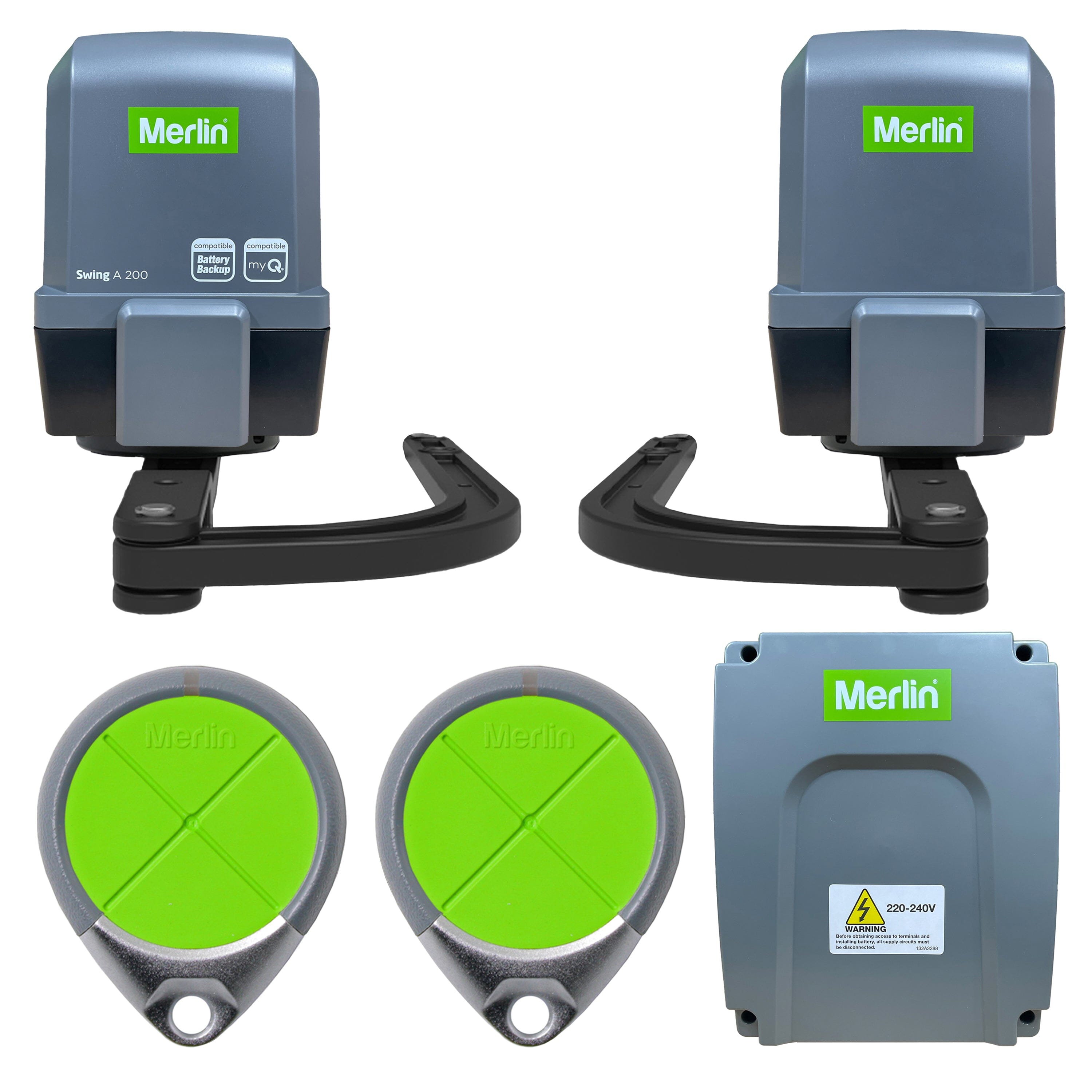 Merlin A200 Low Voltage Double Swing Gate Motor/Opener | Remote Pro