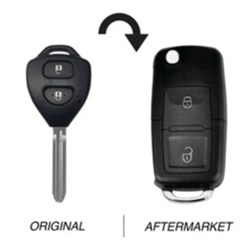 2 Button TOY43 315MHz Flip Key Upgrade 81080 to suit Toyota Hilux/Yaris