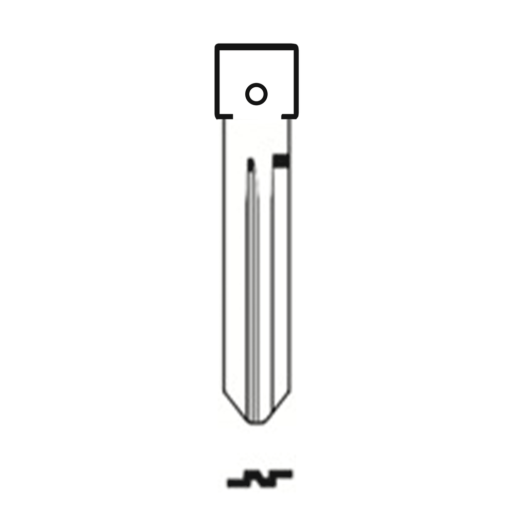 MFK/Transponder/Chip Key Blade to suit Nissan NSN19 | Remote Pro