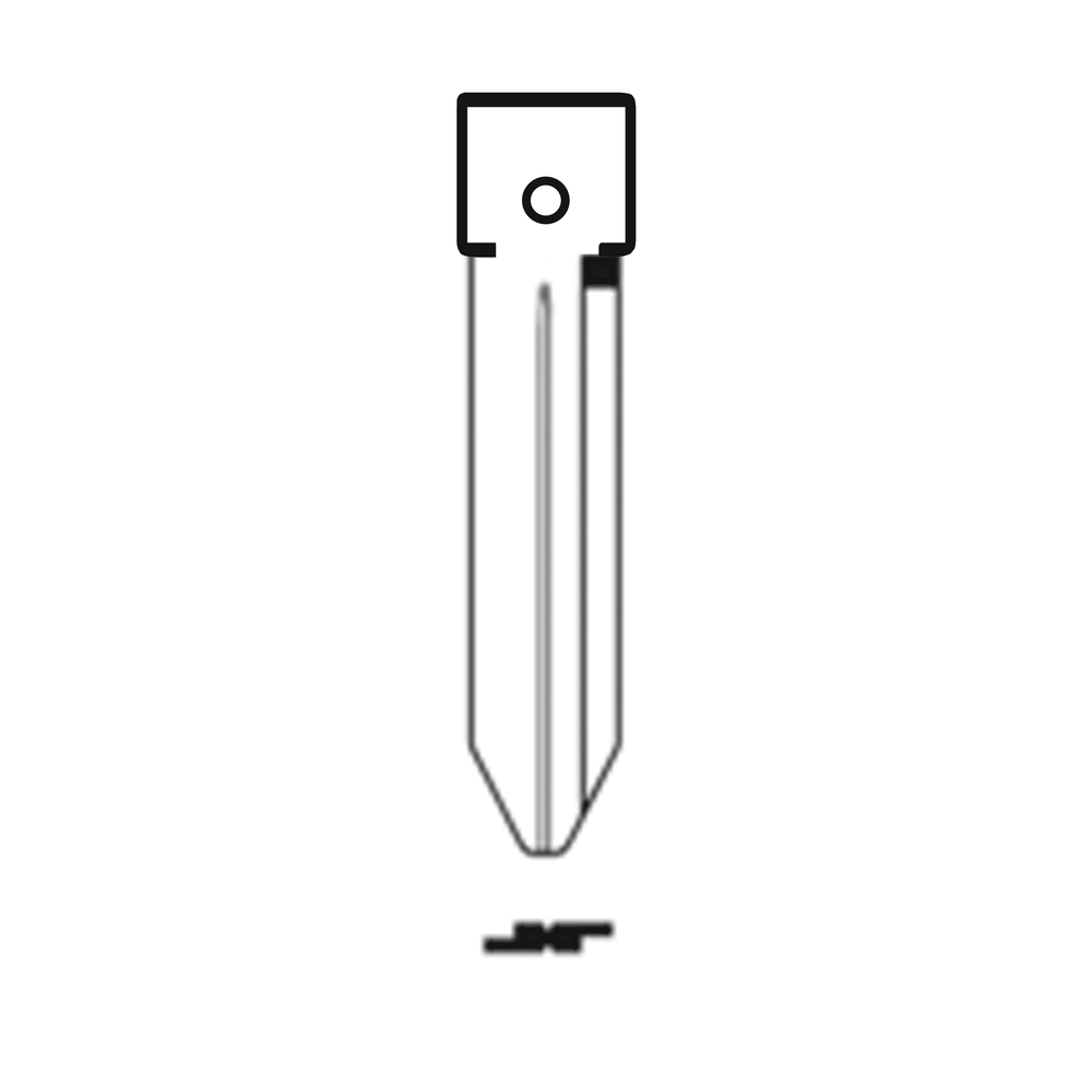 MFK/Transponder/Chip Key Blade to suit Chrysler Y160 | Remote Pro
