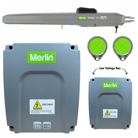 Merlin L300 Low Voltage Single Swing Gate Motor/Opener
