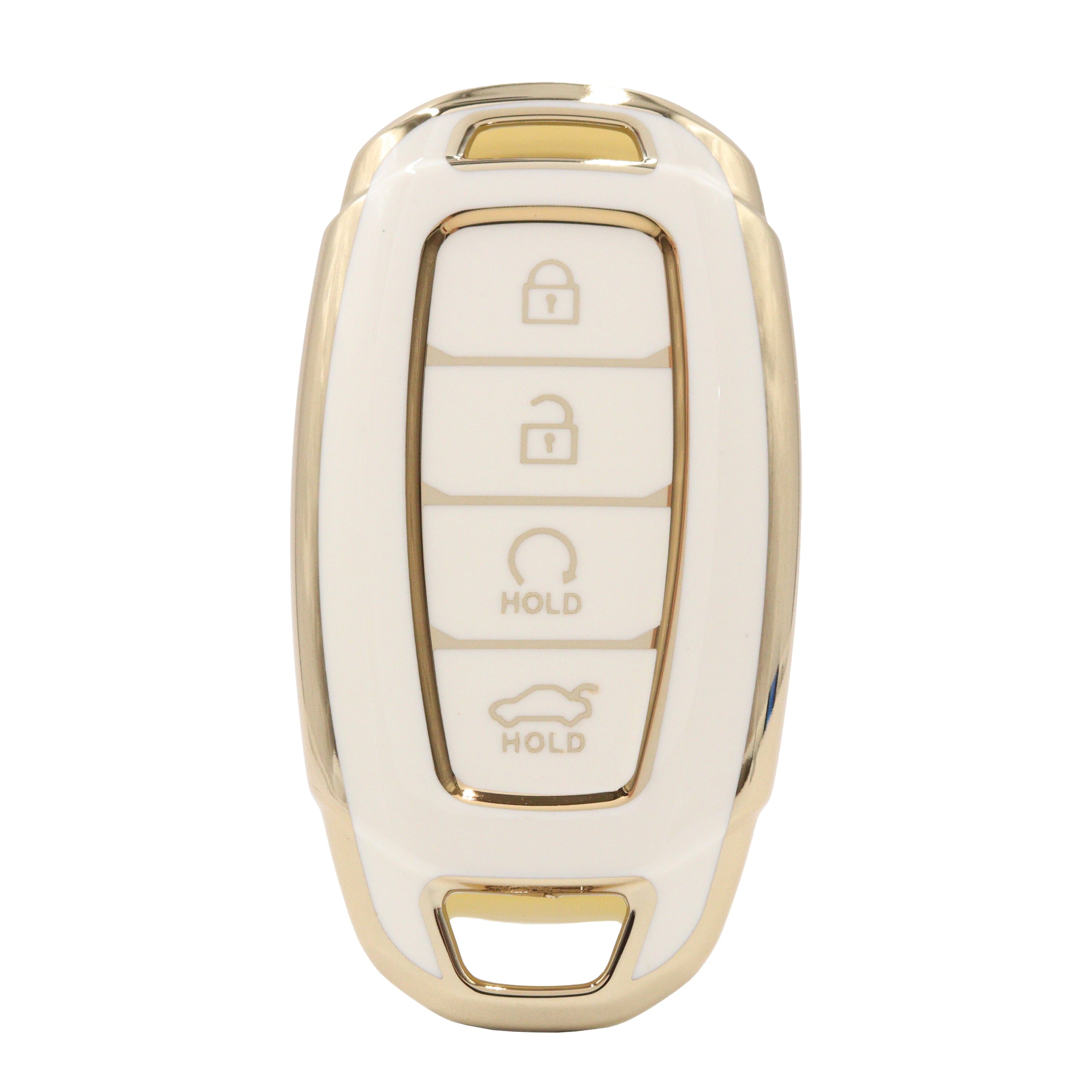 4 Button White Car Key Cover To Suit Hyundai i30 | Remote Pro