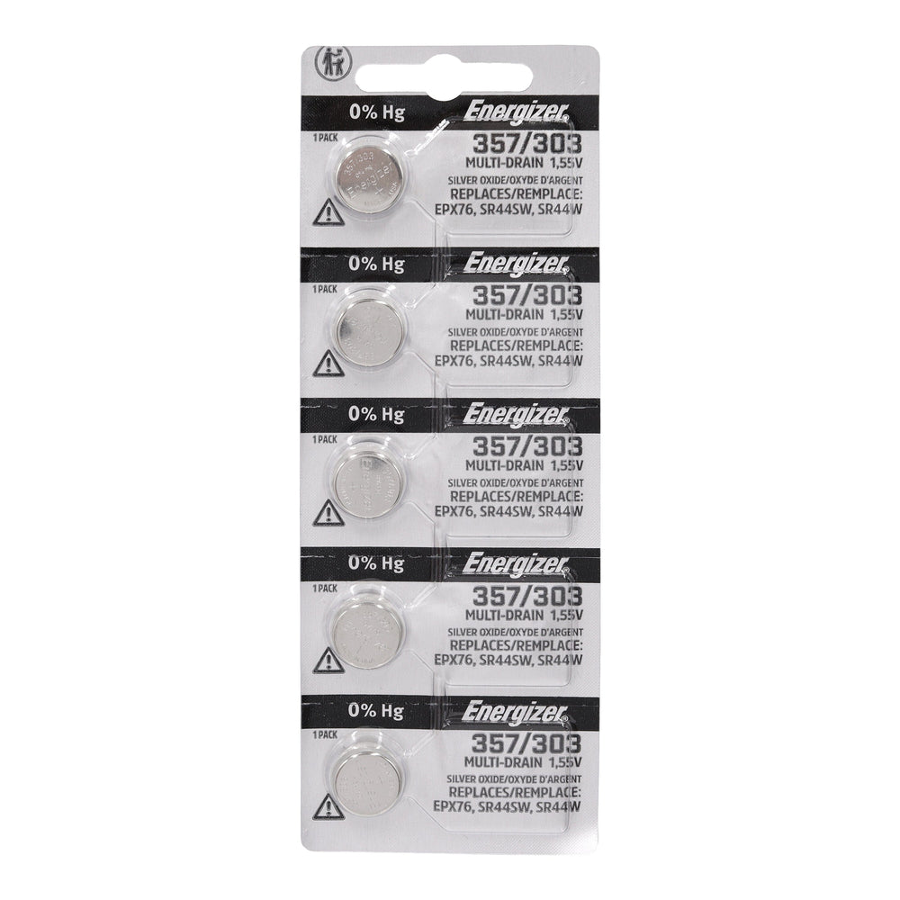 Energizer Silver Oxide Tearstrip Battery 357-303TZ.Z1 (5 Pack) | Remote Pro