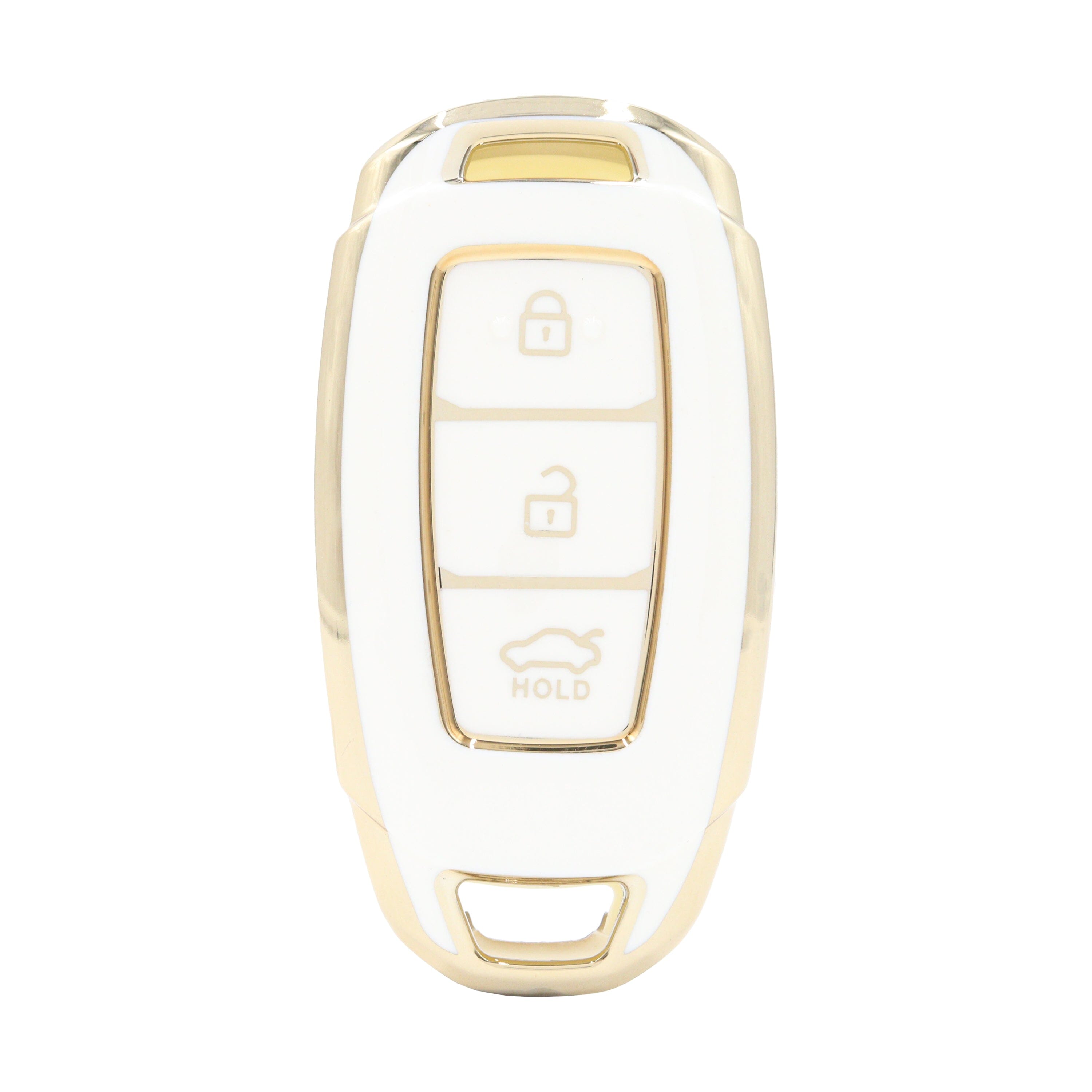 3 Button White Car Key Cover To Suit Hyundai i30 | Remote Pro