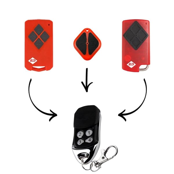 4-Pack B&D Tritran TB5/BD2/BD4 Compatible Garage Door Remote – A-Door Diamond