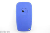 Fiat 3 Button Flip Key Remote Case/Shell/Blank Punto Bravo Stilo Blue - Remote Pro - 3