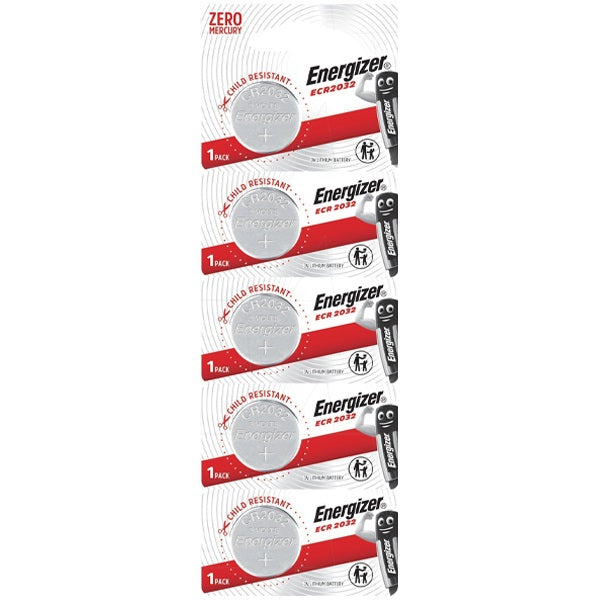 Energizer Lithium Battery CR2032 Tearstrip (5pk)