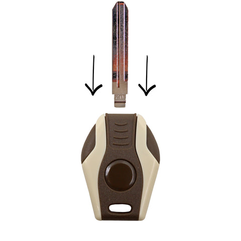 KeyDiy KD Blank Key Blade MFK Transponder Head Brown