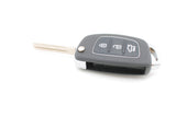 To Suit Hyundai Santa Fe/Elantra i20 iX45 3 Button Flip Key Remote Case/Shell