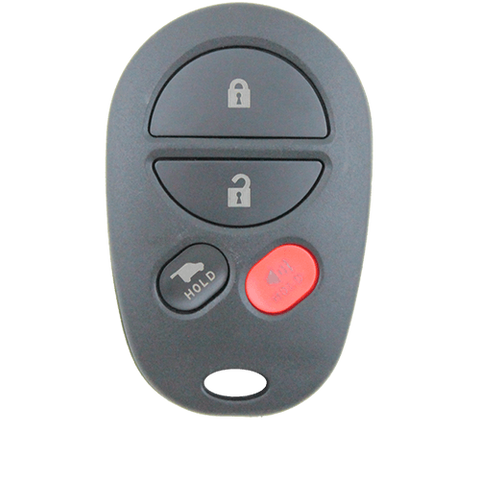 Toyota Kluger Aurion Remote Car Key 4 Button Replacement Shell/Case/Enclosure - Remote Pro - 1