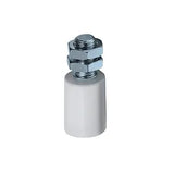 Sliding Gate Fitting - Guide Roller 40X60mm, M16, White Nylon (23040)