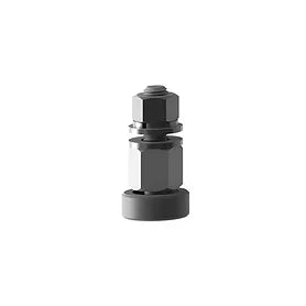 Sliding Gate Fitting - Guide Roller, Ball Bearing, 30 Diameter, Grey Nylon Zinc Plated