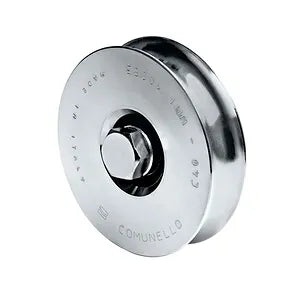 Sliding Gate Fitting - Gate Wheel, Bolt-Thru Mount, 120mm 450Kg Rating, 20mm Track