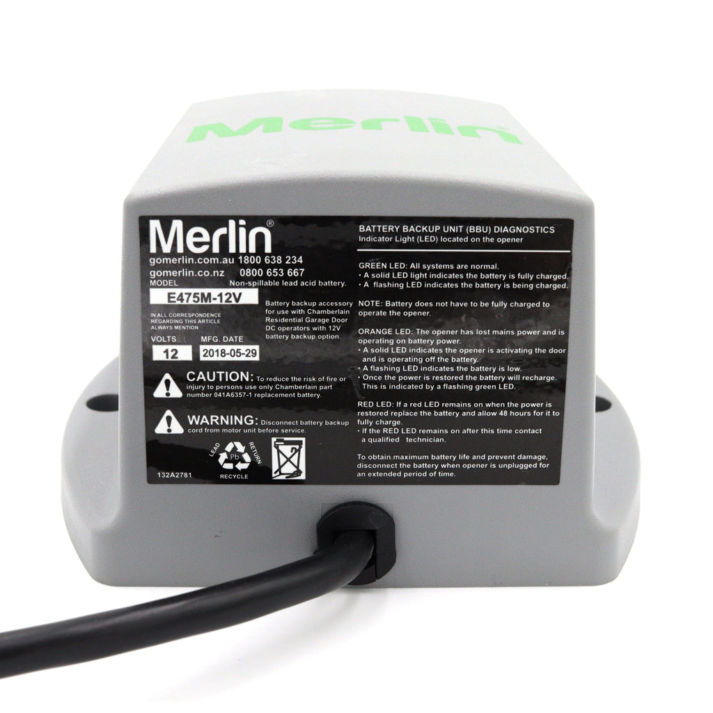 Merlin Battery Merlin E475M-12V Power Backup Battery – Remote Pro