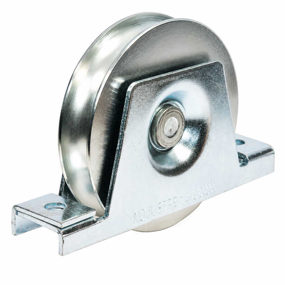 Sliding Gate Wheel 80mm Ø U Groove 2 Bearings - Removeable