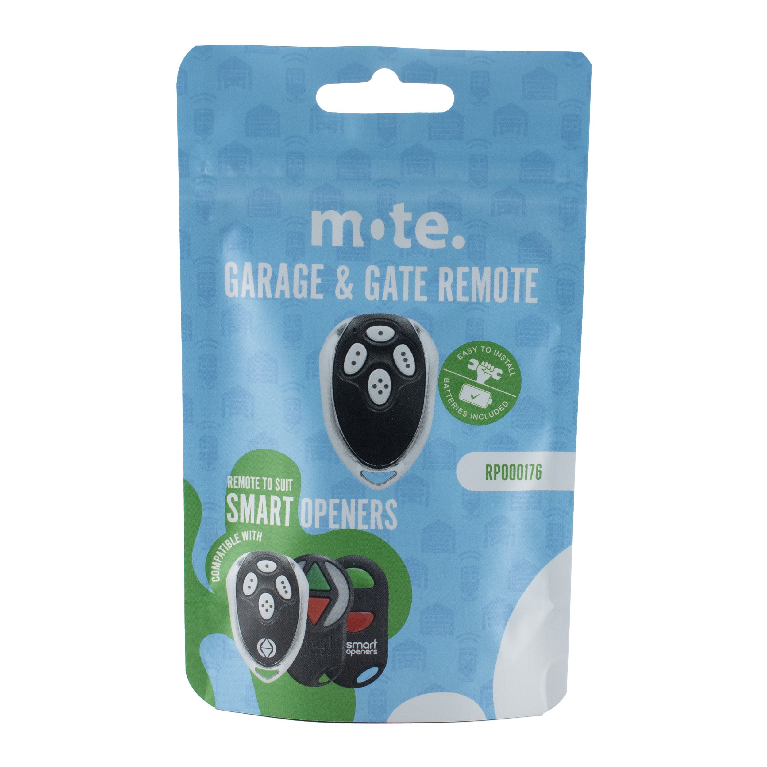Packaged Remote to suit Smart Openers
