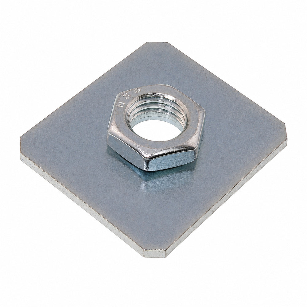 Pratico Weld-On Hinge Mounting Plate for Pintle Gate Hinge - M12