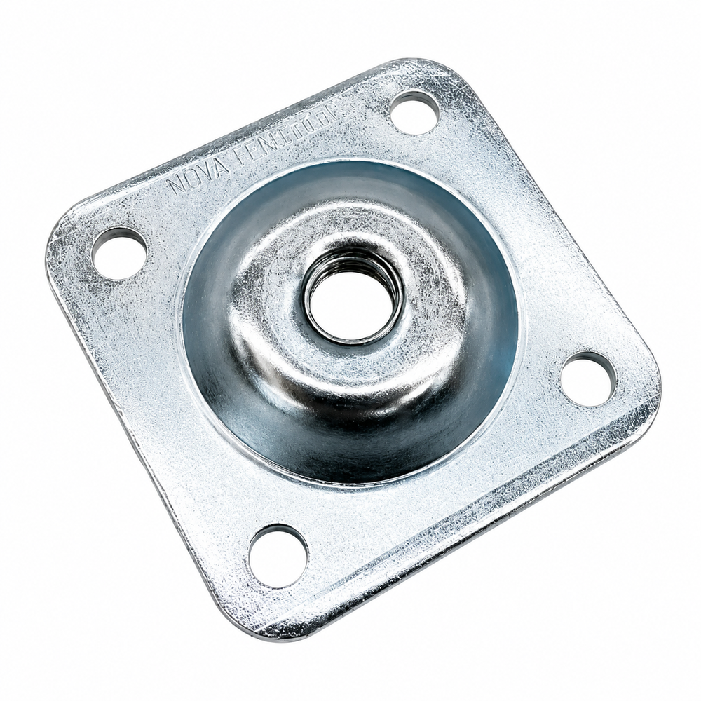 Pratico Bolt-On Hinge Mounting Plate for Pintle Gate Hinge - M12