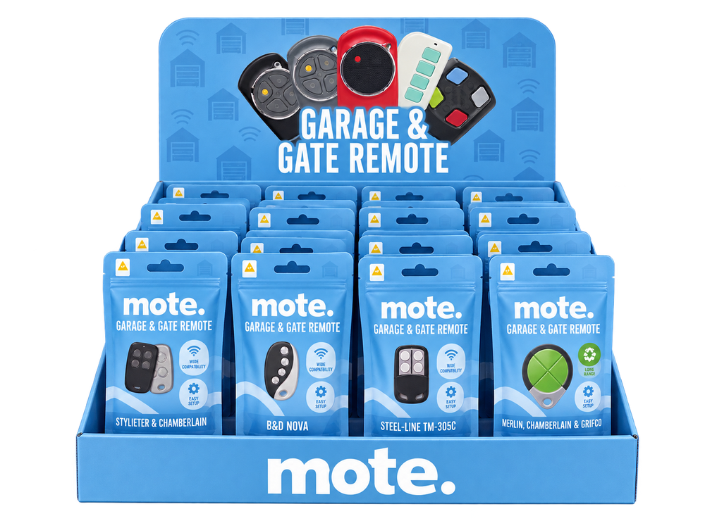 Mote Garage Remote Counter Display