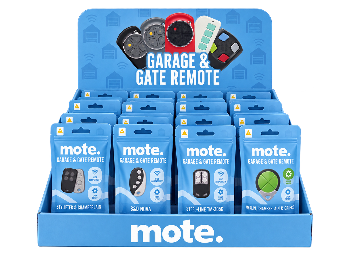 Mote Garage Remote Counter Display