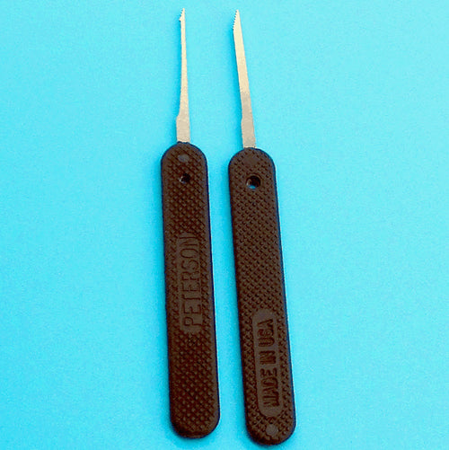 Peterson Lockpick Tools - 2 Saw-Tooth Extractors- 1 Long Extractor + 1 Mini Extractor