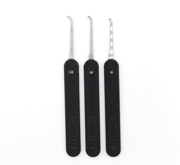 Peterson Lockpick Tools - 3 Diverse 0.025 GSP HOOKS