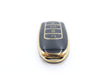 Golden Outlined Black Car Key Sleeve to suit Chery Omoda 5