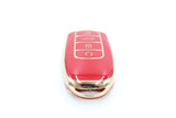 Golden Outlined Red Car Key Sleeve to suit Chery Omoda 5