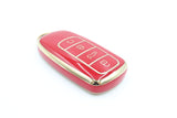 Golden Outlined Red Car Key Sleeve to suit Chery Omoda 5