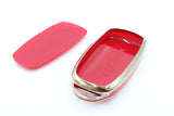 Golden Outlined Red Car Key Sleeve to suit Chery Omoda 5