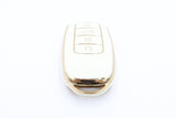 Golden Outlined White Car Key Sleeve to suit Chery Omoda 5