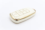 Golden Outlined White Car Key Sleeve to suit Chery Omoda 5
