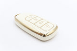 Golden Outlined White Car Key Sleeve to suit Chery Omoda 5