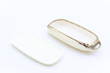 Golden Outlined White Car Key Sleeve to suit Chery Omoda 5