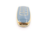 Golden Outlined Dark Cyan Car Key Sleeve to suit Chery Omoda 5