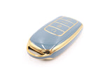 Golden Outlined Dark Cyan Car Key Sleeve to suit Chery Omoda 5