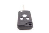 3 Chrome Button HON66 Flip Key Housing Upgrade to suit Honda (compatible with KGHON06)