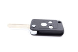 3 Chrome Button HON66 Flip Key Housing Upgrade to suit Honda (compatible with KGHON06)