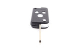 3 Chrome Button HON66 Flip Key Housing Upgrade to suit Honda (compatible with KGHON06)