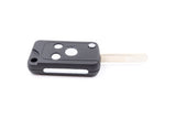 3 Chrome Button HON66 Flip Key Housing Upgrade to suit Honda (compatible with KGHON06)