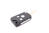 3 Chrome Button HON66 Flip Key Housing Upgrade to suit Honda (compatible with KGHON06)