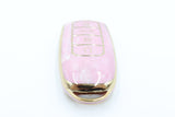 Golden Outlined Pink Car Key Sleeve to suit Chery Omoda 5