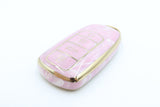 Golden Outlined Pink Car Key Sleeve to suit Chery Omoda 5