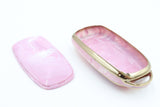 Golden Outlined Pink Car Key Sleeve to suit Chery Omoda 5