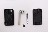 3 Chrome Button HON66 Flip Key Housing Upgrade to suit Honda (compatible with KGHON06)